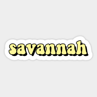 Savannah Soft Yellow Sticker